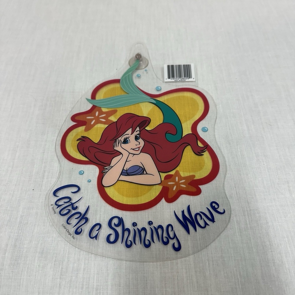 Disney Window Cling Ariel Little Mermaid Catch a Shining Wave